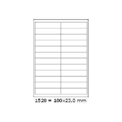 CDRmarket Самозалепващи етикети 210 x 74, 2 mm, 4 етикети A4, 100 листа (R0ECO.1121A0)