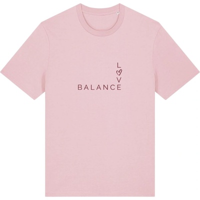 Love balance tričko Cotton Pink
