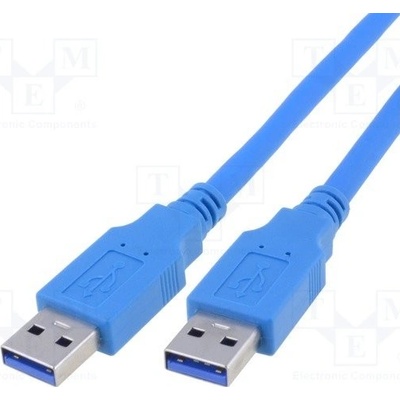 Amphenol TCR-01512 USB 3.0, USB A vidlice, z obou stran, niklovaný, 1,5m