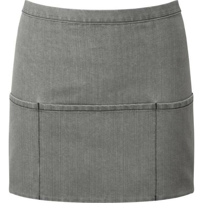 Premier Krátká zástěra do pasu s kapsou Colours PR155 uni šedý denim