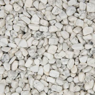 Tromlovaný minerál biely howlit 8-12mm 100g - 5 balenia
