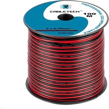 Cabletech 2x0,75 mm černo-rudá