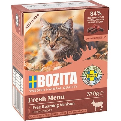 Bozita Cat Fresh Menu Sterilised kousky v rosolu se zvěřinou 370 g