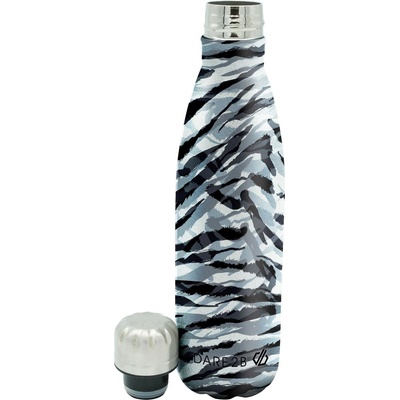 Dare2b Adults Metal Waterbottle - Blk&WhiZebra