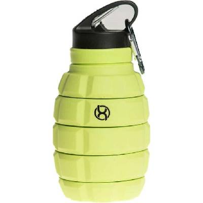 BrainMax Grenade bottle skládací silikonová lahev 580ml zářivě zelená