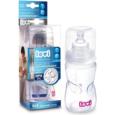 LOVI Fľaštička samosterilizační 250ml