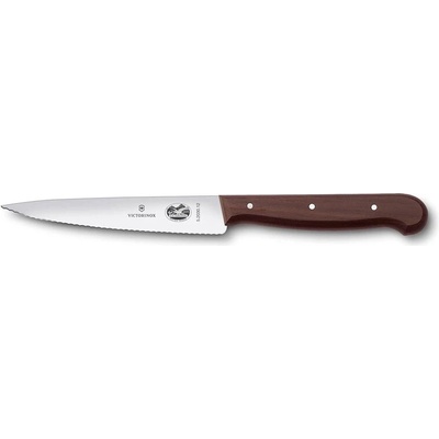 Victorinox 5.2030.12 kuchársky nôž, 12 cm, zúbkovaná čepeľ, drevený