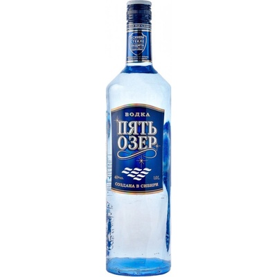 FIVE LAKES Russian Spirit Vodka 40% 1 l (holá láhev)