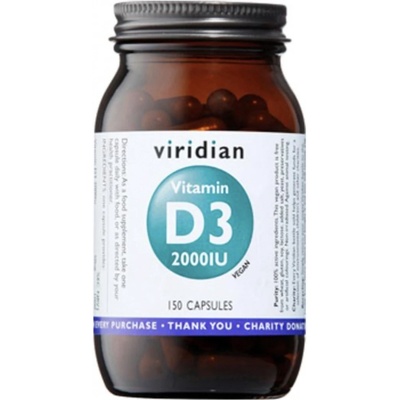 Viridian Vitamin D3 2000 IU 60 kapslí