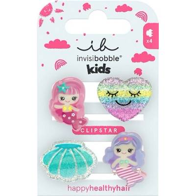 INVISIBOBBLE Clipstar kids Mermaid Dreams detské štipčeky do vlasov 4 ks
