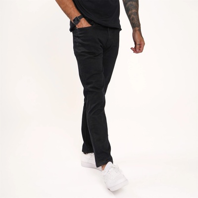 Firetrap Мъжки дънки Firetrap Firetrap Rom Straight Leg Jeans Mens - Reg Black Wash