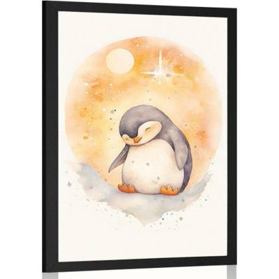 Plakát zasněný tučňáček - 20x30 no frame