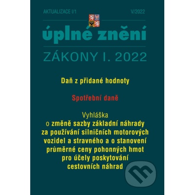 Aktualizace I/1 - Spotřební daně, DPH