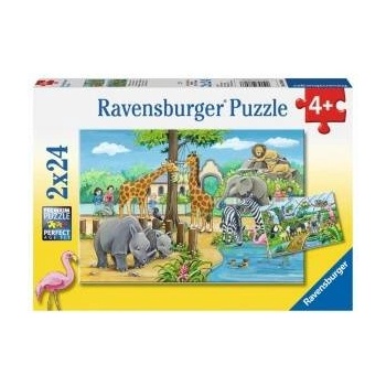 Ravensburger Puzzle 2x24el. Welcome to ZOO 078066 RAVENSBURGER