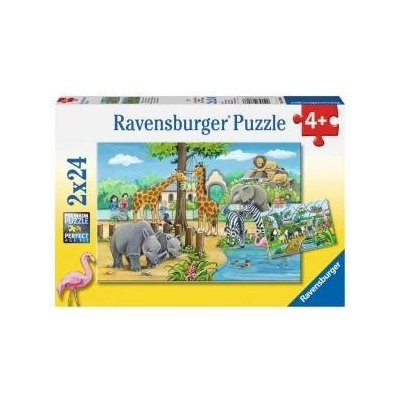 Ravensburger Puzzle 2x24el. Welcome to ZOO 078066 RAVENSBURGER