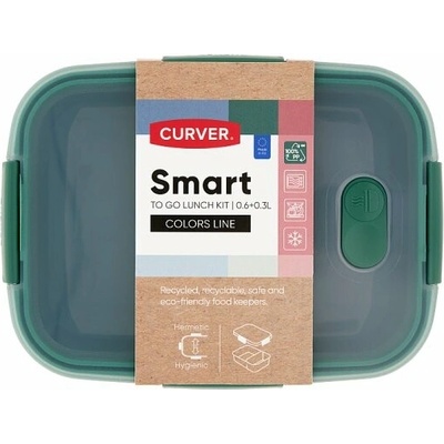 Curver Smart to Go Dóza na potraviny 20 x 15 x 7 cm 0,6 + 0,3 l