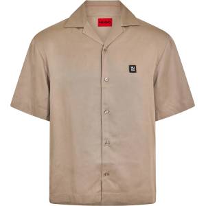 HUGO BOSS Риза с къс ръкав Hugo Men's Short Sleeve Shirt - Brown 237