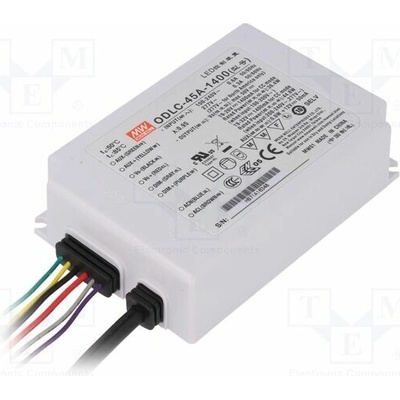 MEAN WELL ODLC-45A-1400 Napájecí zdroj: spínaný; LED; 45W; 19÷32VDC; 1400mA; 90÷295VAC