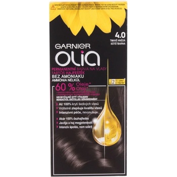 Garnier Olia Permanent Hair Color olejová permanentní barva na vlasy 4,0 Dark Brown 50 g
