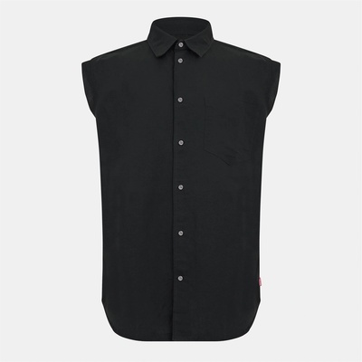 Diesel Риза с дълъг ръкав Diesel Men's Long Sleeve Tailored Fit Shirt - Black Black