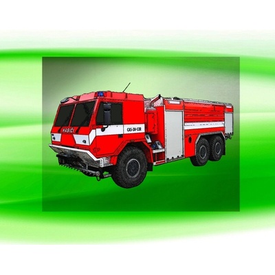 nažehlovačka 24x13 cm HASIČSKÉ auto České výroby CAS 30