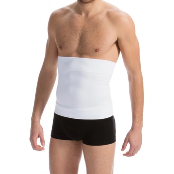 FarmaCell pánský zeštíhlující pás na břicho z mikrovlákna Bílá