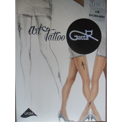 Gatta 20 DEN ART TTATTOO golden-nero