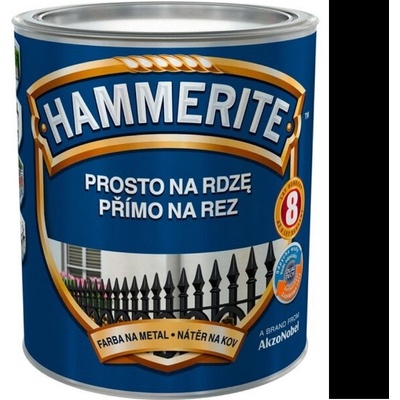 Hammerite přímo na rez hladký 0,7L černý RAL9005