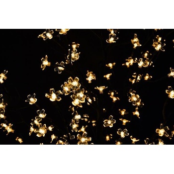 Nexos 1126 Dekorativní LED osvětlení strom s květy 150 cm teple bílé