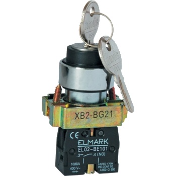 ELMARK ДbУПОЗИЦИОНЕН ПРЕВКЛЮЧВАТЕЛ С КЛЮЧ el2- bg 21 1НО (401121)