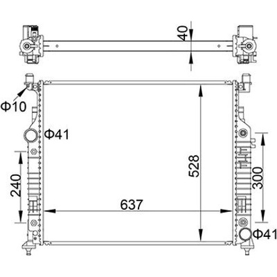 Chladič, chlazení motoru HART 622 279 (622279)