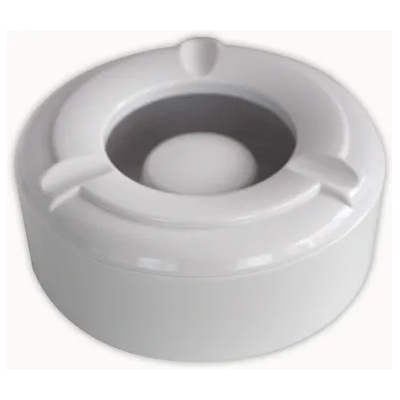 ALKAN AN-Пепелник ветроустойчив кръгъл Ø10xh4cm БЯЛ (К-2009) (0136162)