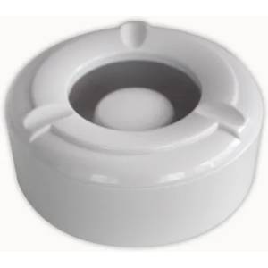 ALKAN AN-Пепелник ветроустойчив кръгъл Ø10xh4cm БЯЛ (К-2009) (0136162)