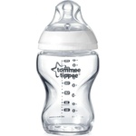 Tommee Tippee Самостерилизиращо се стъклено шише Tommee Tippee - Natural Start, 0m+, 250 ml (TT.0016) - baby