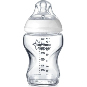 Tommee Tippee Самостерилизиращо се стъклено шише Tommee Tippee - Natural Start, 0m+, 250 ml (TT.0016) - baby