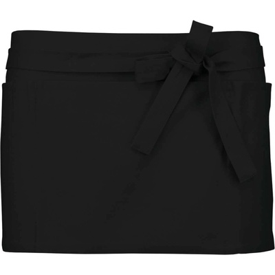 Kariban Zástěra do pasu krátká s kapsami Short černá