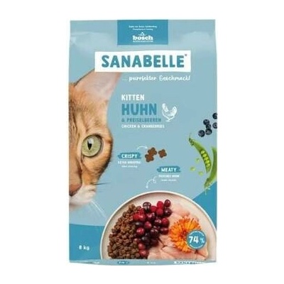 SANABELLE Kitten Kuřecí pro koťata a březí a kojící kočky 8 kg