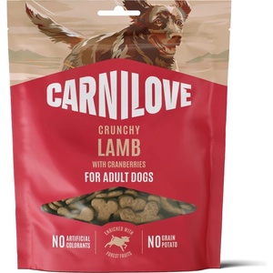 CARNILOVE CRUNCHY АГНЕШКО С ЧЕРЕНИ БОРОВИНИ 200 г