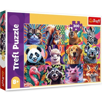 Trefl Пъзел Trefl от 300 части - Забавни портрети на животни (23030)