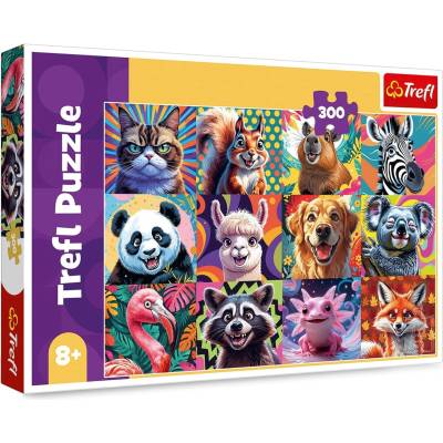 Trefl Пъзел Trefl от 300 части - Забавни портрети на животни (23030)