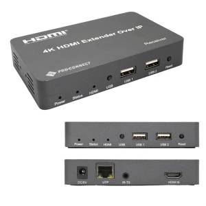 PROCONNECT Extender HDMI Over IP приемник, KVM, USB, IR, RX приемник, до 150 м (1 брой) PC-EX150M-KVM-RX (PC-EX150M-KVM-RX)