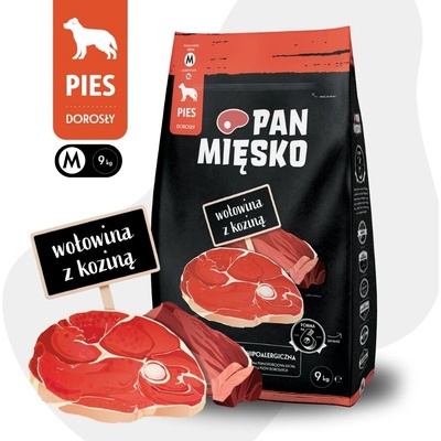 PAN MIĘSKO Hovädzie mäso s kozím mäsom 9 kg