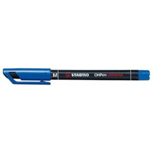 STABILO Алкохолен маркер 1 мм, STABILO "OHPen M", син 843/41 (843/41)