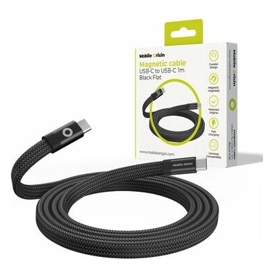 Mobile Origin MCF-USBC-1M-BLK USB-C to USB-C, 1m, černý