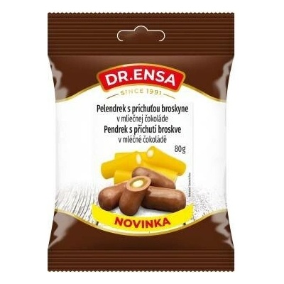 Dr.Ensa Pendrek s příchutí broskve v mléčné čokoládě 80 g