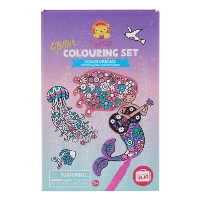 Tiger Tribe Комплект за оцветяване с брокат - Ocean Dreams - Tiger Tribe (TR60269)