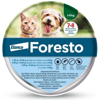 Foresto Antiparazitný obojok pre mačky a malé psy do 8 kg 38 cm