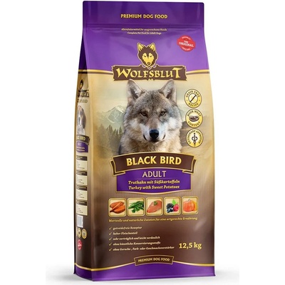 Wolfsblut Black Bird Adult krůta s batáty 12,5 kg