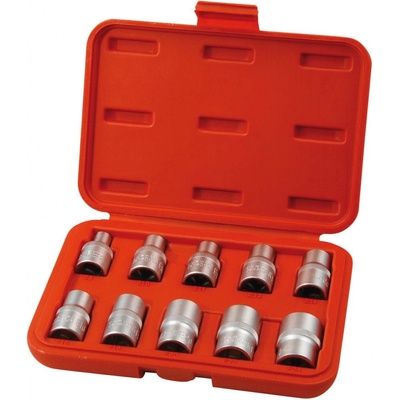 EXTOL PREMIUM Hlavice nástrčné 1/2", vnútorné TORX E8-E24, 10-dielna sada 8818128