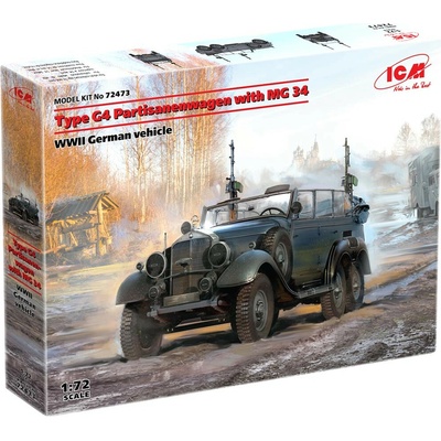 ICM Mercedes G4 Partisanenwagen with MG 34 1:72
